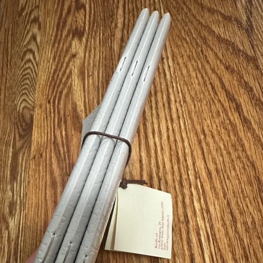 🆕 Bieffe Handmade Writing Journal with 3 Lined Stationary Diaries from Italy
